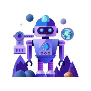 Space Robot, Bot, Technology, Futuristic, Innovation icon