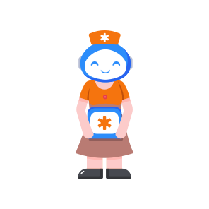 Ai Nurse, Paramedic, Machine, Robot, Bot, icon