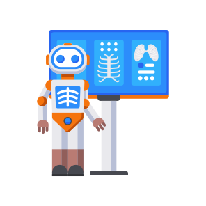 Ai Radiologist, Xray, Diagnostic, Robot, Machine icon