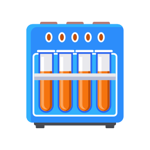 Blood Analyzer, Laboratory, Samples, Tubes, Biochemistry icon