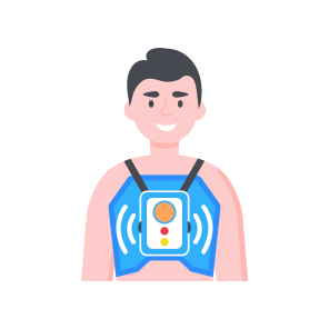 Body Sensor, Tracking, Signals, Detection, Wearable, icon