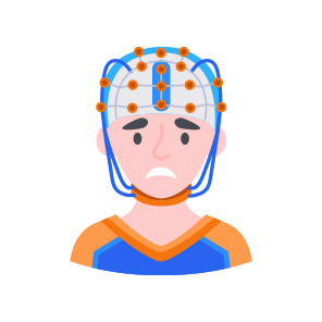 Brain Scanner, Eeg, Sensor, Neuroscience, Diagnostic icon