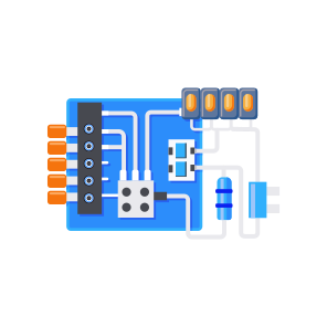 Circuit Board, Transistor, Wiring, Electrical, Capacitor, icon