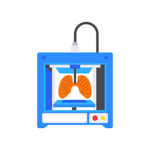  D Printer, Bioprinting, Bioengineering, Machine, Biotechnology icon