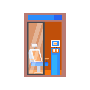 Diagnosis Booth, Kiosk, Vendor, Examination, Healthcare, icon