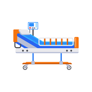 Digital Stretcher, Bed, Gurney, Emergency, Vehicle, icon