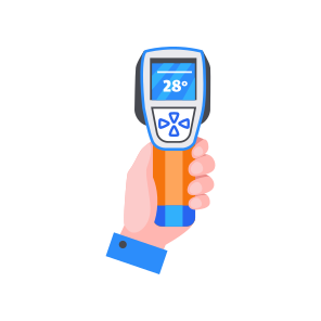 Digital Thermometer, Temperature, Measurement, Sensor, Device icon