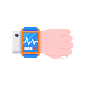Health Tracker, Sensor, Watch, Smartwatch, Healthcare, icon