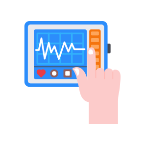 Heart Monitor, Ekg, Cardiac, Diagnostic, Machine icon