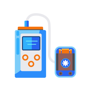 Insulin Pump, Infusion, Glucometer, Injector, Technology icon