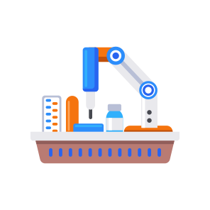 Med Tray, Robotics, Laboratory, Automation, Ai, icon