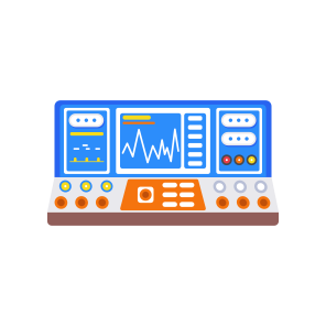 Medical Console, Monitoring, Diagnostic, Interface, Screen icon