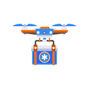 Medical Drone, Camera, Surveillance, Flying, Robotic Camera icon