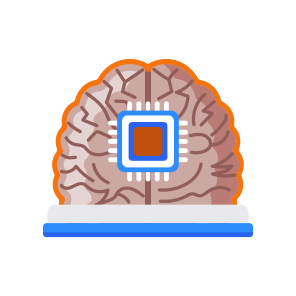 Neural Chip, Brain, Implant, Cybernetics, Mind, icon