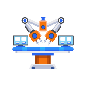 Surgical Robot, Bot, Ai, Machine, Humanoid, icon