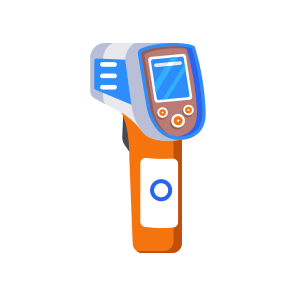 Thermoscan, Thermometer, Temperature, Scanner, Infrared icon