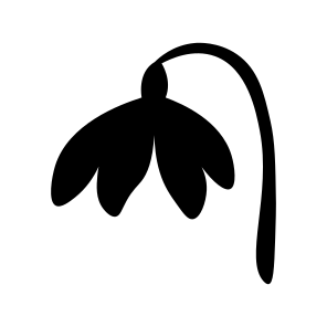 Titled Flower, Floral, Nature, Plant, Blooming icon