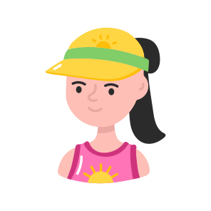 Beach Girl, Woman, Character, Holiday, Leisure icon