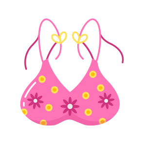 Bikini Top, Swimwear, Clothing, Apparel, Wearable icon