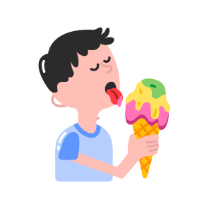 Eating Cone, Sweet, Dessert, Ice Cream, Confectionery icon