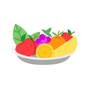 Fruit Platter, Food, Snack, Tropical, Edible icon