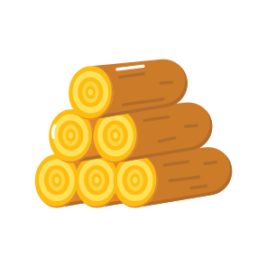 Log Stack, Timber, Wood, Lumber, Firewood icon