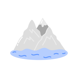 Mountain Lake, Nature, Landscape, Scenery, Peaks icon