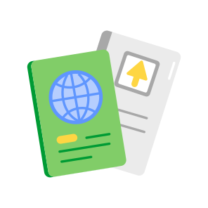 Passport, Document, Identification, Visa, Immigration icon