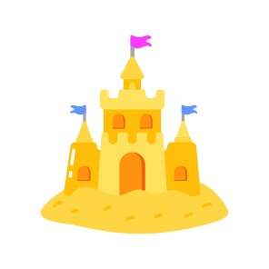 Sand Castle, Sculpture, Structure, Recreation, Beach, icon