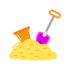 Sand Digging, Shovel, Excavation, Beach, Recreation icon
