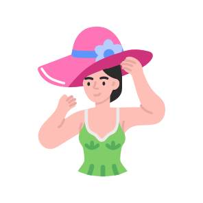 Straw Hat, Cap, Fashion, Headwear, Accessory icon