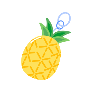 Tropical Keychain, Souvenir, Accessory, Decor, Charm icon