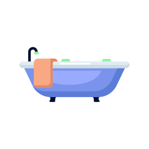 Bathtub, Jacuzzi, Faucet, Fixture, Hygiene icon