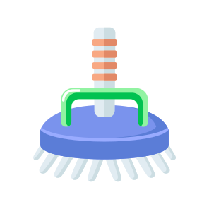 Cleaning Brush, Scrubber, Bristle, Sanitation, Equipment icon