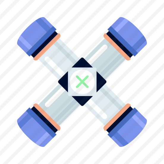 Cross Fitting, Pipes, Jointer, Connector, Junction preview