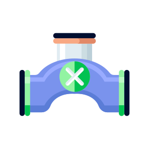 Damage Pipe, Corrosion, Breakage, Cracked, Fracture icon