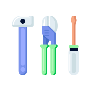 Plumbing Tools, Cutter, Spanner, Kit, Maintenance, icon