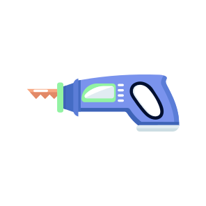 Reciprocating Saw, Gun, Cutting, Handheld, Equipment icon