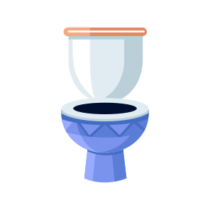 Toilet Bowl, Commode, Bathroom, Plumbing, Fixture icon