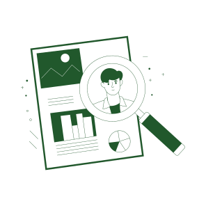 Analysing Profile, Reviewing, Checking, Data, Information icon