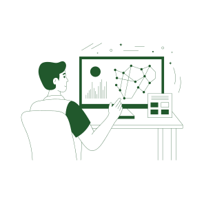 Network Mapping, Technology, Research, Study, Working icon