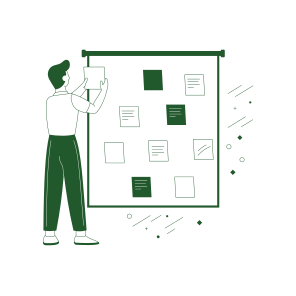 Project Planning, Brainstorming, Notes, Working, Researcher icon