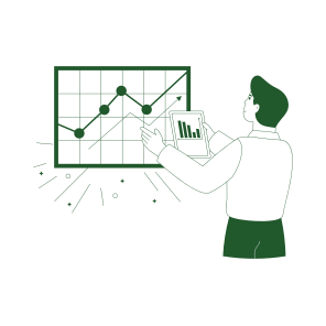 Trend Analysis, Statistics, Growth, Analytics, Research icon