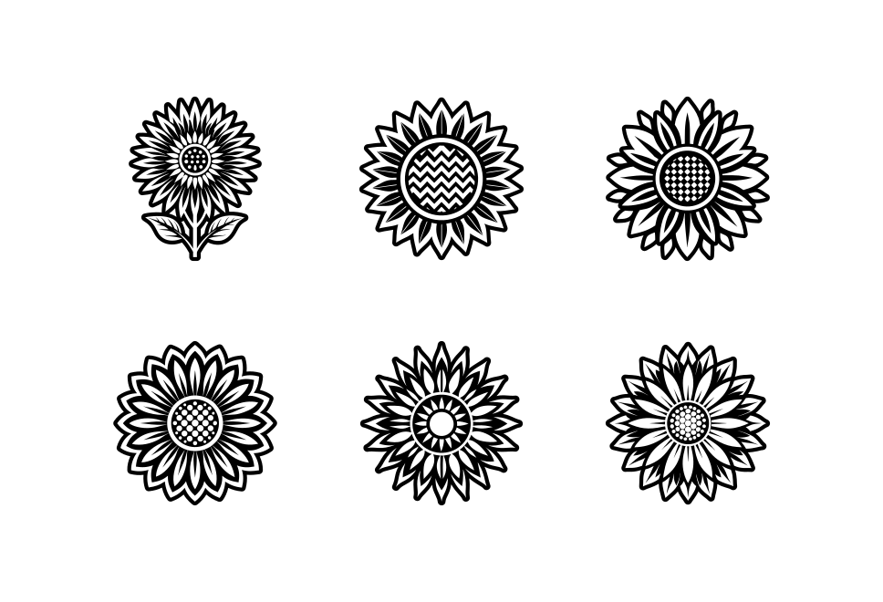 Sunflower Logo Art Set Large Set Preview