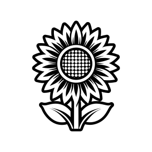 Botanical Flower, Sunflower, Helianthus, Nature, Floral, icon