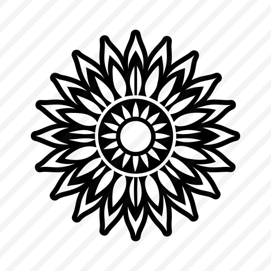 Botanical Flower, Sunflower, Helianthus, Nature, Floral,,icons preview