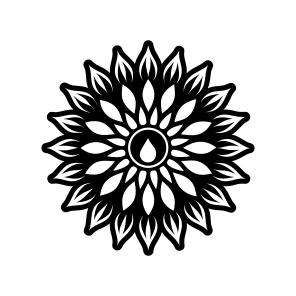 Floral Logo, Sunflower, Helianthus, Flower, Nature,,icons icon