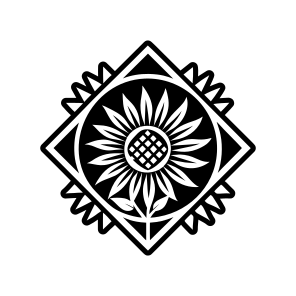 Flower Logo, Sunflower, Helianthus, Nature, Floral, icon