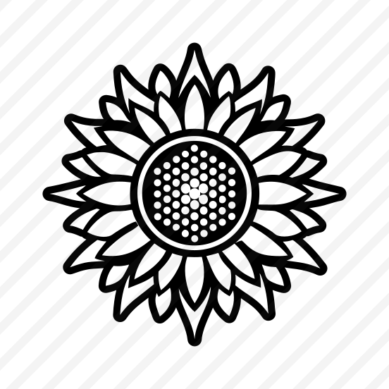 Flower Symbol, Sunflower, Helianthus, Nature, Floral, preview