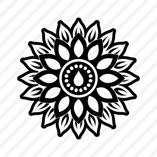 Flower Symbol, Sunflower, Helianthus, Nature, Floral,,icons preview